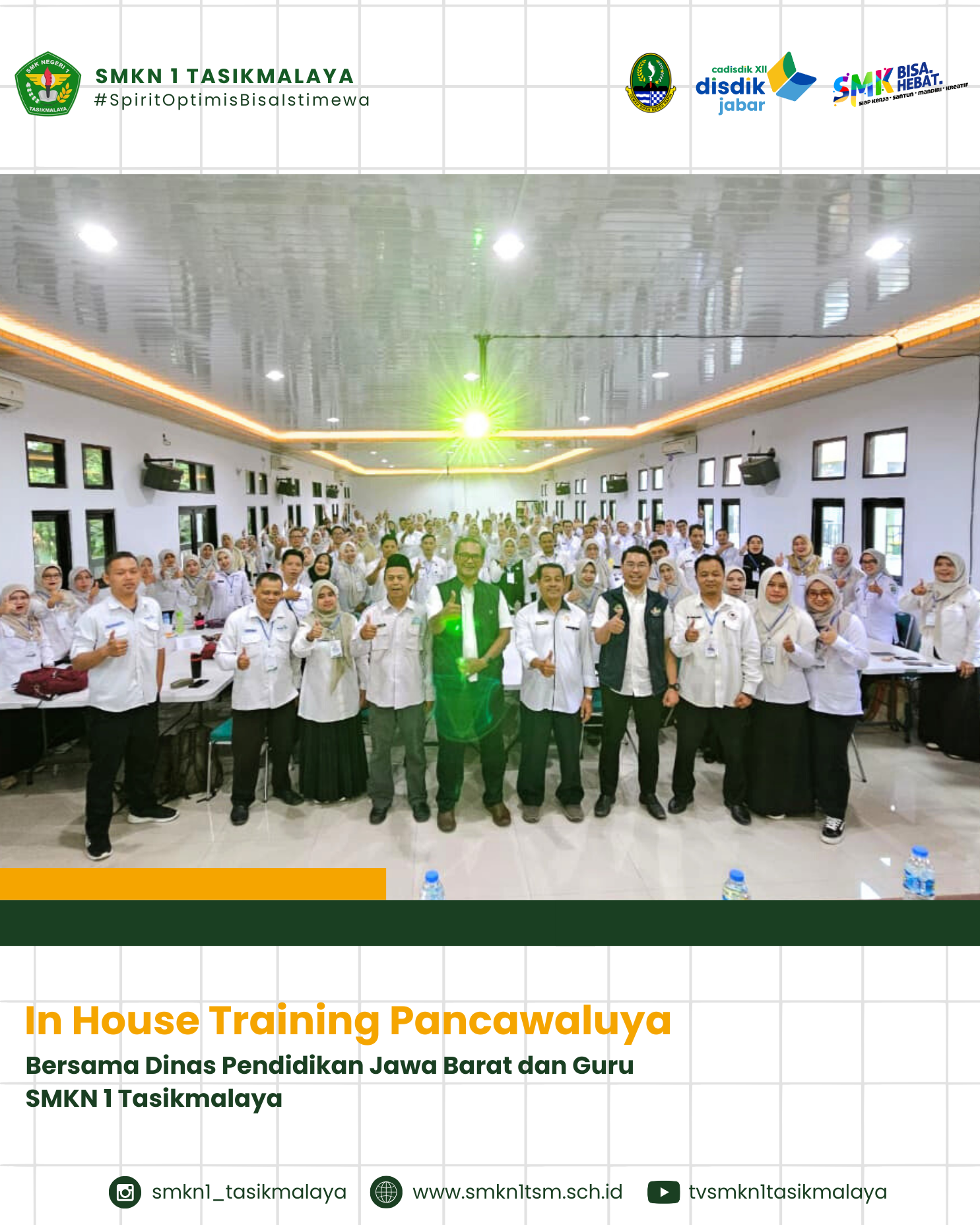 SMKN 1 Kota Tasikmalaya Gelar In-House Training Pancawaluya Selama Dua Hari