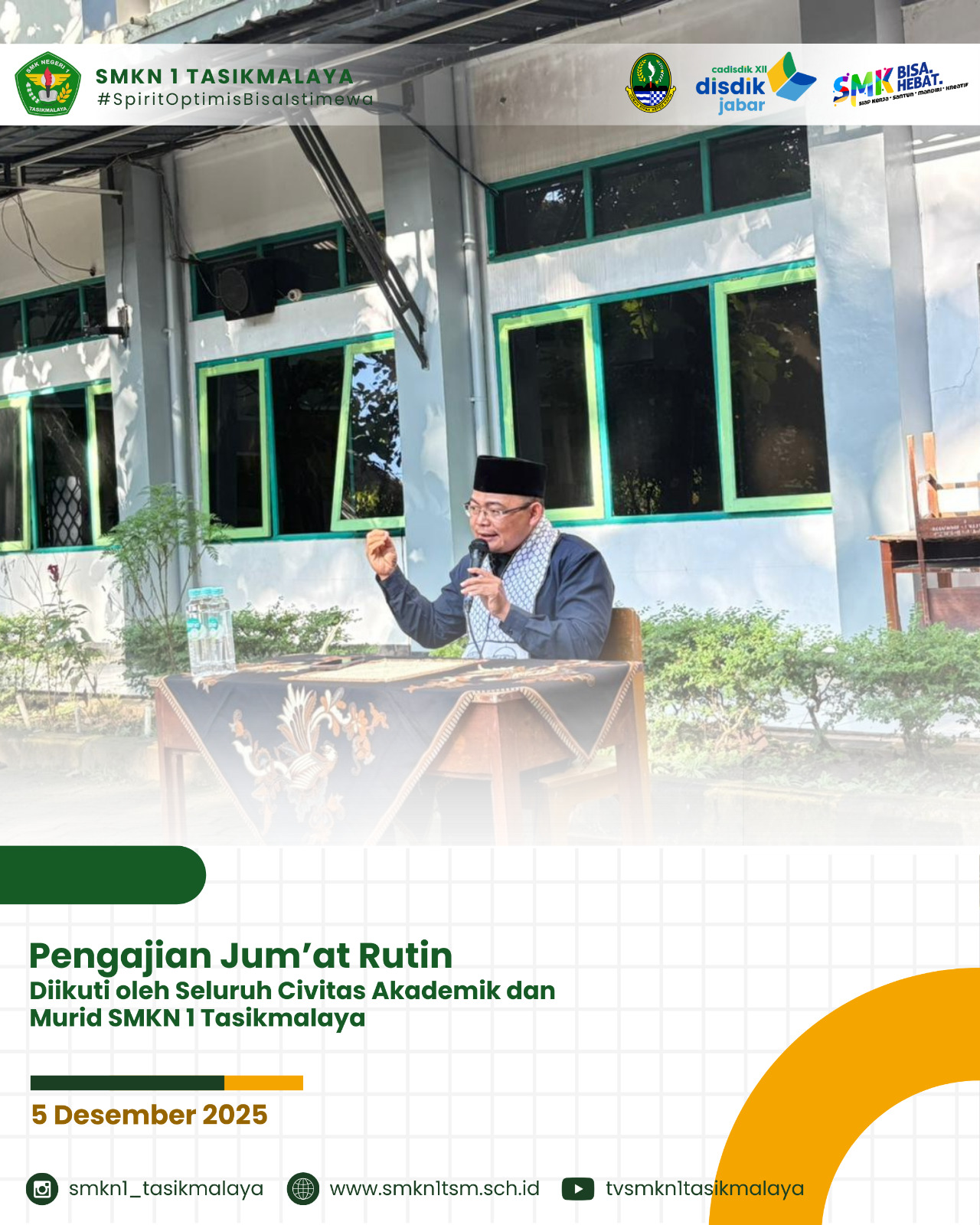 Pengajian Jum'at Rutin SMKN 1 Tasikmalaya