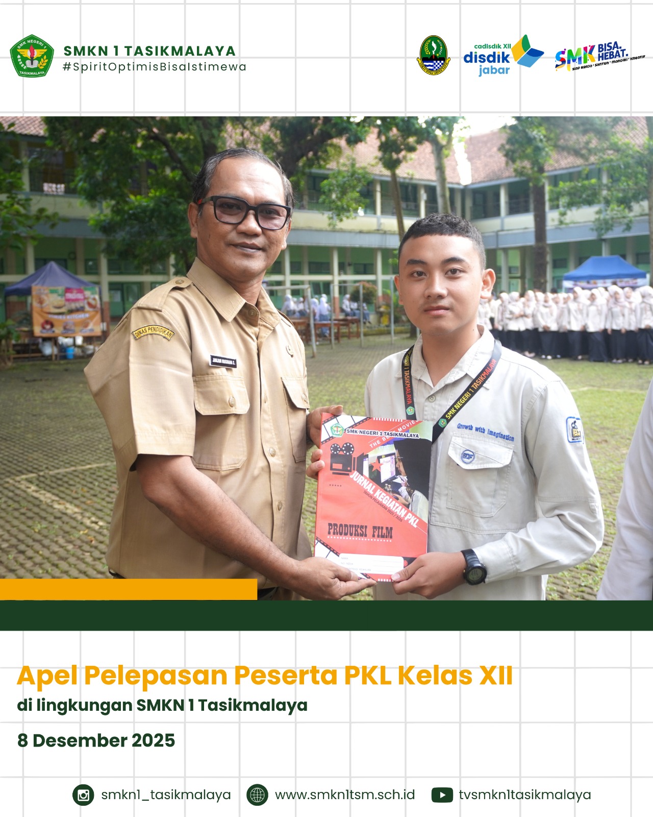 SMKN 1 Tasikmalaya Gelar Apel Pelepasan Peserta PKL Kelas XII